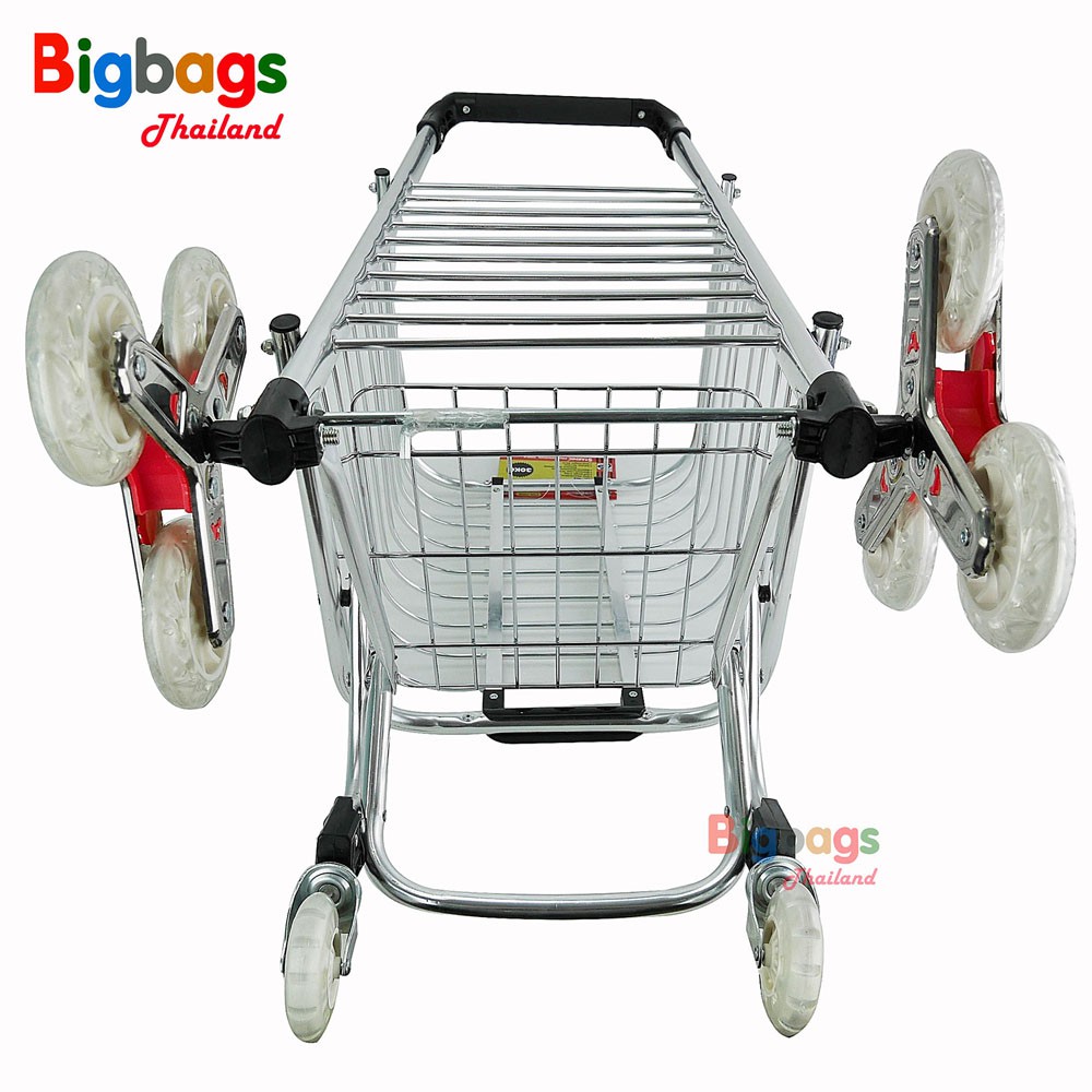 bigbagsthailand-รถตะกร้าเข็นของพับเก็บได้-รถเข็น-รถเข็นของ-รถขนของ-รถเข็นอลูมิเนียม-รถเข็นจ่ายตลาดช้อปปิ้ง-รุ่น-a24