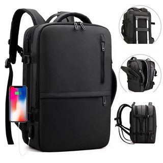 Man Business Laptop Backpack Multifunctional Waterproof Schoolbag Large-capacity Notebook Backbag USB Charging Mochila R