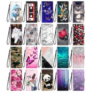 เคสโทรศัพท์หนัง PU ฝาพับแม่เหล็ก พร้อมช่องใส่บัตร ขาตั้งวาง สําหรับ Oppo A36 A76 4G Realme 9i