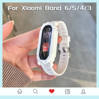 สายนาฬิกาข้อมือซิลิโคนใส แบบเปลี่ยน สําหรับ Xiaomi Mi Band 7 6 5 4 3 M7 M6 M5 M4 M3