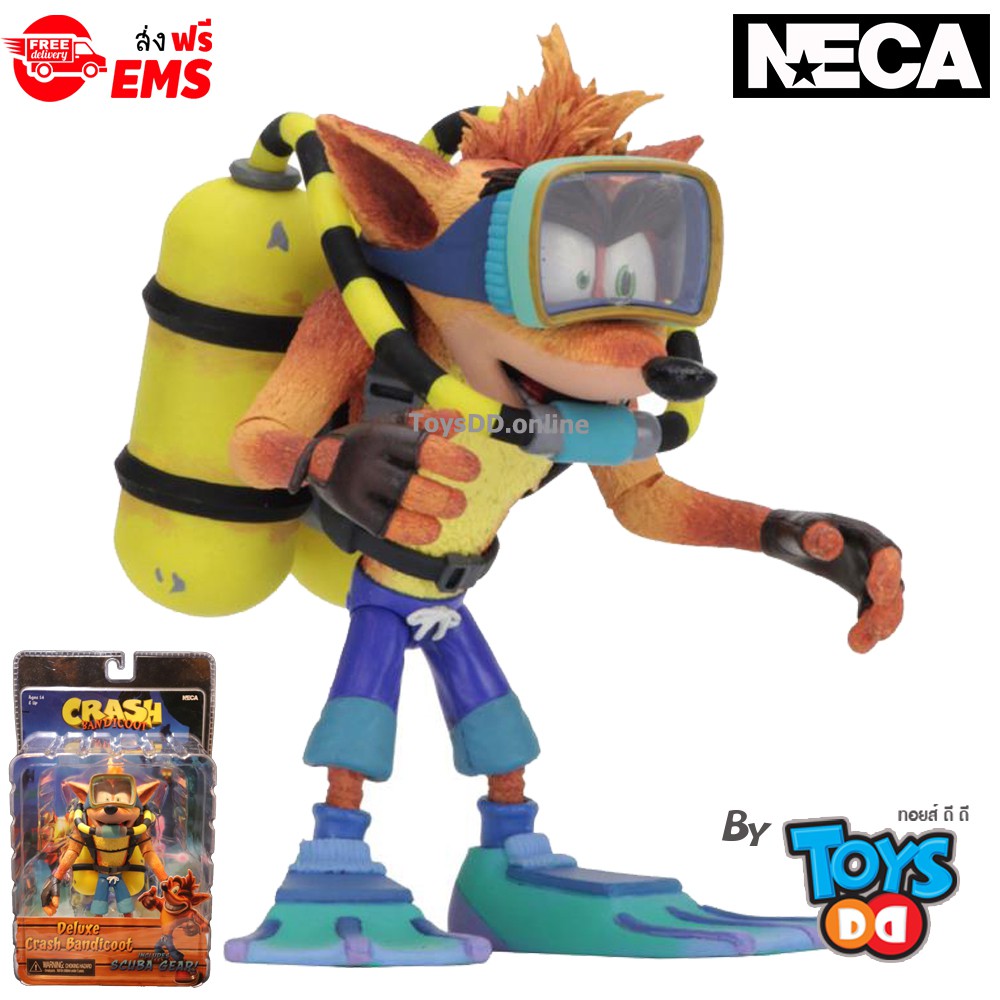 Neca Crash Bandicoot Crash With Scuba Gear Deluxe Figure | Shopee