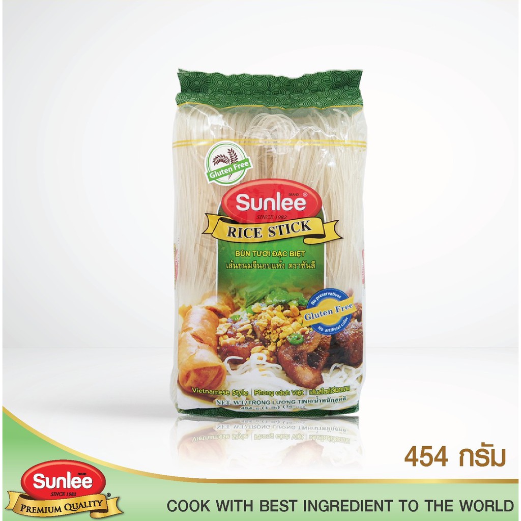 ภาพหน้าปกสินค้าSunlee เส้นขนมจีนอบแห้ง (ตราซันลี) 454 กรัม Vietnamese Rice Stick  (Sunlee Brand) 454 g