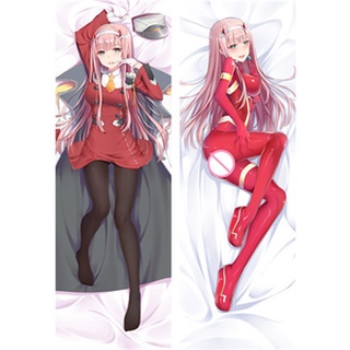 ปลอกหมอน พิมพ์ลายการ์ตูนอนิเมะ Darling In The Franxx Zero Two Dakimakura ขนาด 60x180 เซนติเมตร สไตล์ญี่ปุ่น