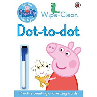 หนังสือภาษาอังกฤษเขียนแล้วลบได้ Practise with Peppa : Dot-to-dot