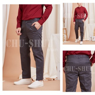 CHU-SHUUman Cropped-pants สแลคขาเต่อกระบอกเล็ก