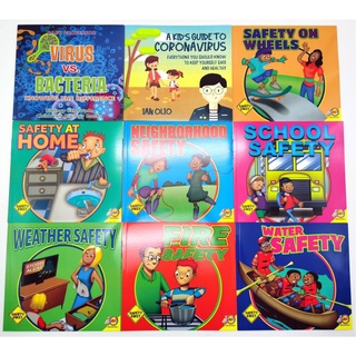 พร้อมส่ง!! Baby Professor Collection ชุดเรียนรู้ความปลอดภัยในการใช้ชีวิตประจำวัน 9 เล่ม  ภาษา‎อังกฤษ
