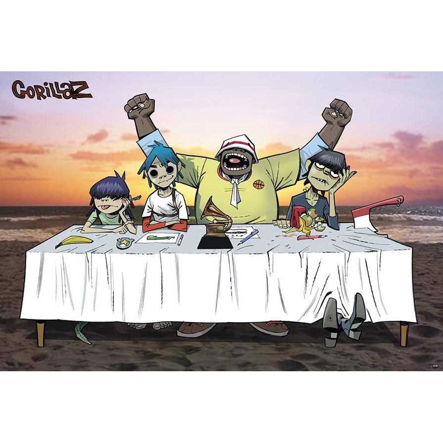 โปสเตอร์-วง-ดนตรี-gorillaz-กอริลลาซ-โปสเตอร์-ภาพวงดนตรี-โปสเตอร์ติดผนัง-โปสเตอร์สวยๆ-poster