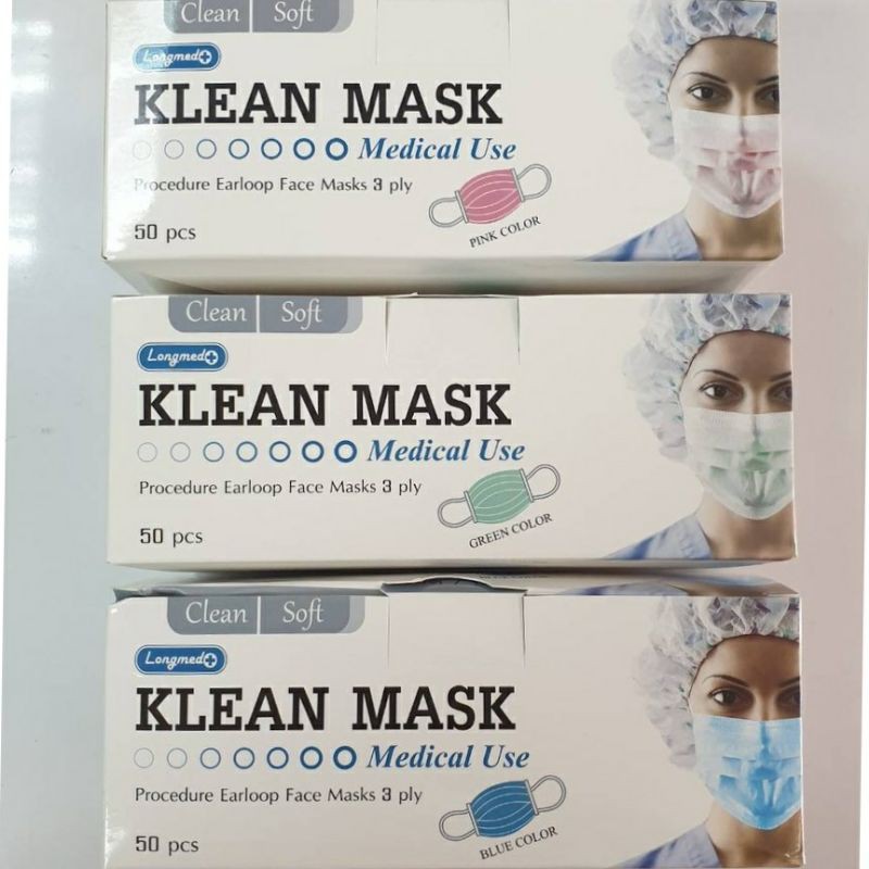 klean-mask-หน้ากากอนามัยทางการแพทย์-กล่องละ-50ชิ้น-พร้องส่ง
