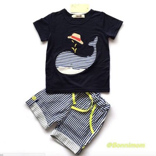 Bonnimom ชุดเสื้อ+กางเกงปลาวาฬ