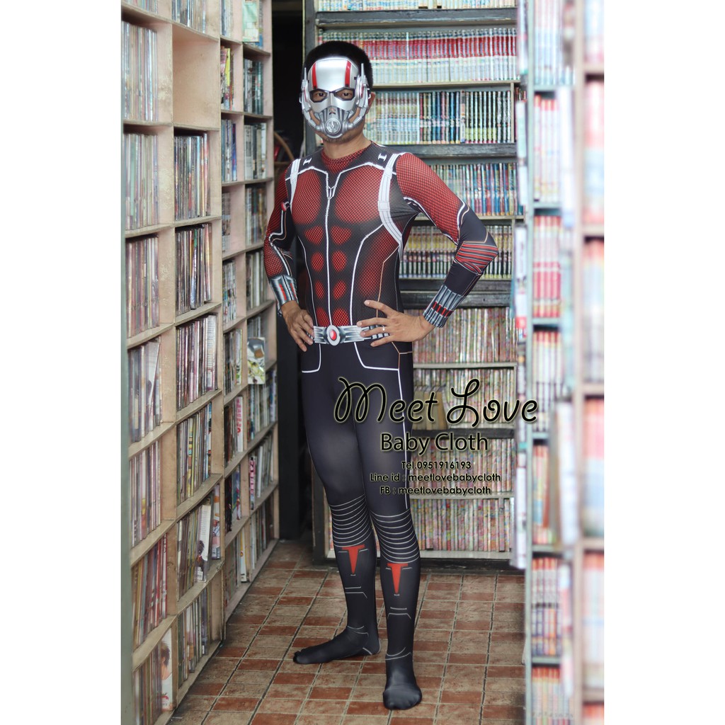 ภาพหน้าปกสินค้าชุดฮีโร่ผู้ใหญ่ ชุดแฟนซีผู้ใหญ่ ชุด Antman ชุดแอ๊นท์แมน ผู้ใหญ่ พร้อมส่ง จากร้าน meetlovecosplay บน Shopee
