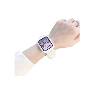 สายรัดผมสายแอป.เปิลวอช ผ้า สาย watch 8 7 6 SE 5 4 3 2 1 คุณภาพดี หน้าปัด 38/40/41/44/45มม สายนาฬิกา