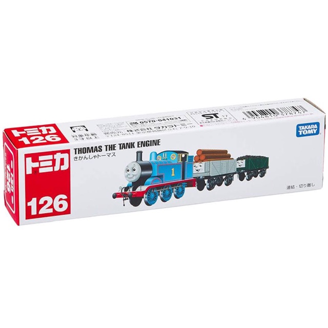 แท้-100-จากญี่ปุ่น-โมเดล-รถไฟ-โทมัส-แอนด์เฟรนด์takara-tomy-thomas-amp-friends-tomica-motors-no-126-thomas-the-tank-engine