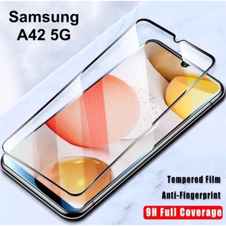 ส่งจาทไทย มือถือ ฟิล์มSamsung กันรอย กันกระแทก ฟิล์มกระจกนิรภัย เต็มจอ ขอบดำ Samsung galaxy A42 5G ฟิล์มกันกระแทก