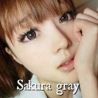 คอนแทคเลนส์ 💝Solo Gray &amp; Sakura Gray💝(Gaezz Secret) สีเทาธรรมชาติ&amp;สีเทาตัดขอบแบ๊วขายดี