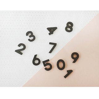 Suatelier Wood Sticker (number) สติ๊กเกอร์ไม้สุดคูล สไตล์เกาหลี