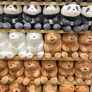 ตุ๊กตา We Bare Bears-Lovely Sitting Plush Toy ลิขสิทธิ์แท้💥