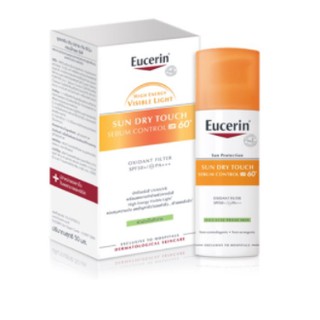 EUCERIN SUN DRY TOUCH SEBUM CONTROL DP60+50มล. กันแดดสูตรที่มีขายเฉพาะในโรงพยาบาลและคลินิค