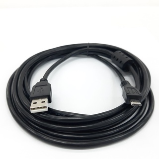 สาย Micro USB 2.0  สายชาร์จยาว 1.8 เมตร (สีดำ)