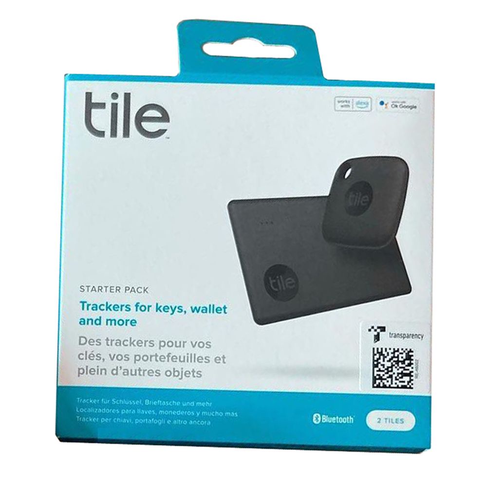 Tile Starter Pack (2022) 2Pack (1 Mate + 1 Slim) Bluetooth Tracker, RE