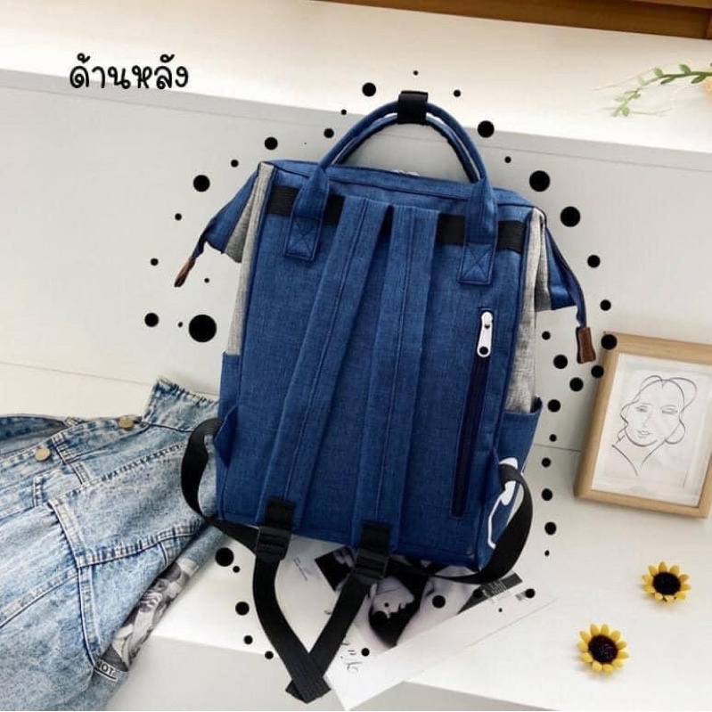 กระเป๋าเป้มิกกี้-กระเป๋าทูโทนผ้าแคนวาส-รุ่นคลาสสิค-limited-edition