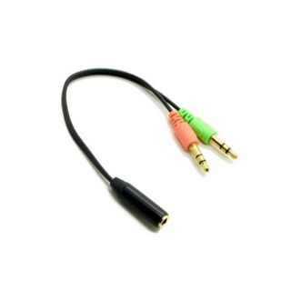 สายแปลงหูฟังสมอลทอร์คให้ใช้กับคอมพิวเตอร์ 3.5mm. mic and earphone splitter