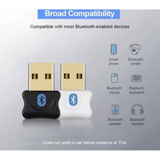 ภาพหน้าปกสินค้าบลูทูธอะแดปเตอร์USB Bluetooth 5.0 DongleสำหรับPCคอมพิวเตอร์ลำโพงไร้สาย10เมตรช่วง ที่เกี่ยวข้อง