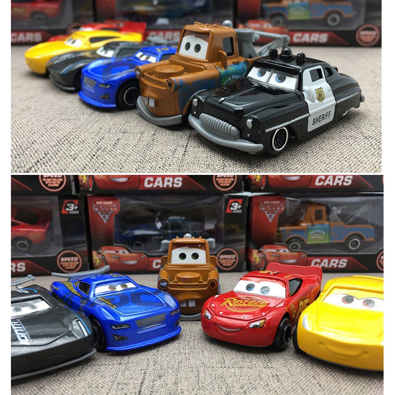 cod-ของเล่นเด็ก-ชุดรถของเล่นไฟฟ้า-รถ6คัน-รถบรรทุก1คัน-รถของเล่น-ของเล่นเด็ก-mcqueen-car
