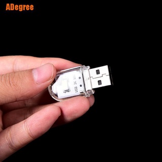 Adegree) โคมไฟ Led แบบพกพา ขนาดเล็ก สายชาร์จ Usb สําหรับอ่านหนังสือ PC แล็ปท็อป