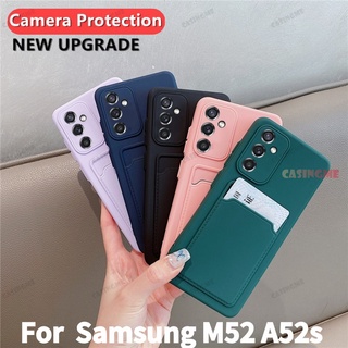 เคสโทรศัพท์มือถือซิลิโคนกันกระแทกสําหรับ Samsung Galaxy M52 5G A52 A52s 4G M A 52 s