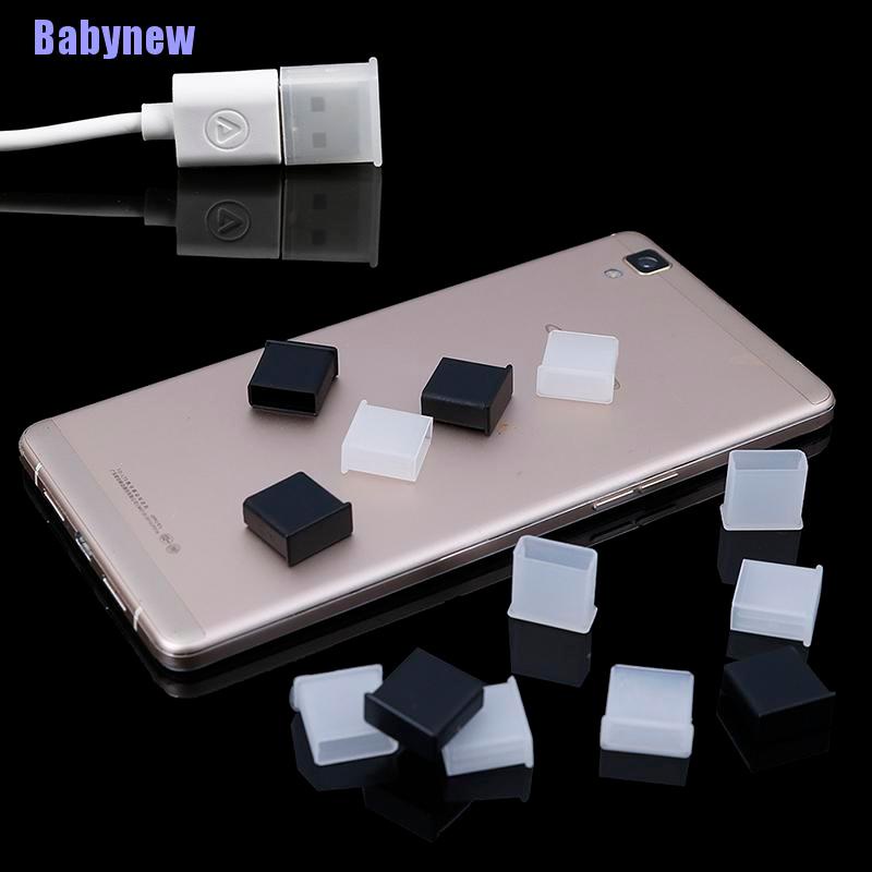 babynew-จุกปิดปลั๊ก-พลาสติก-usb-ตัวผู้-ป้องกันฝุ่น-10-ชิ้น