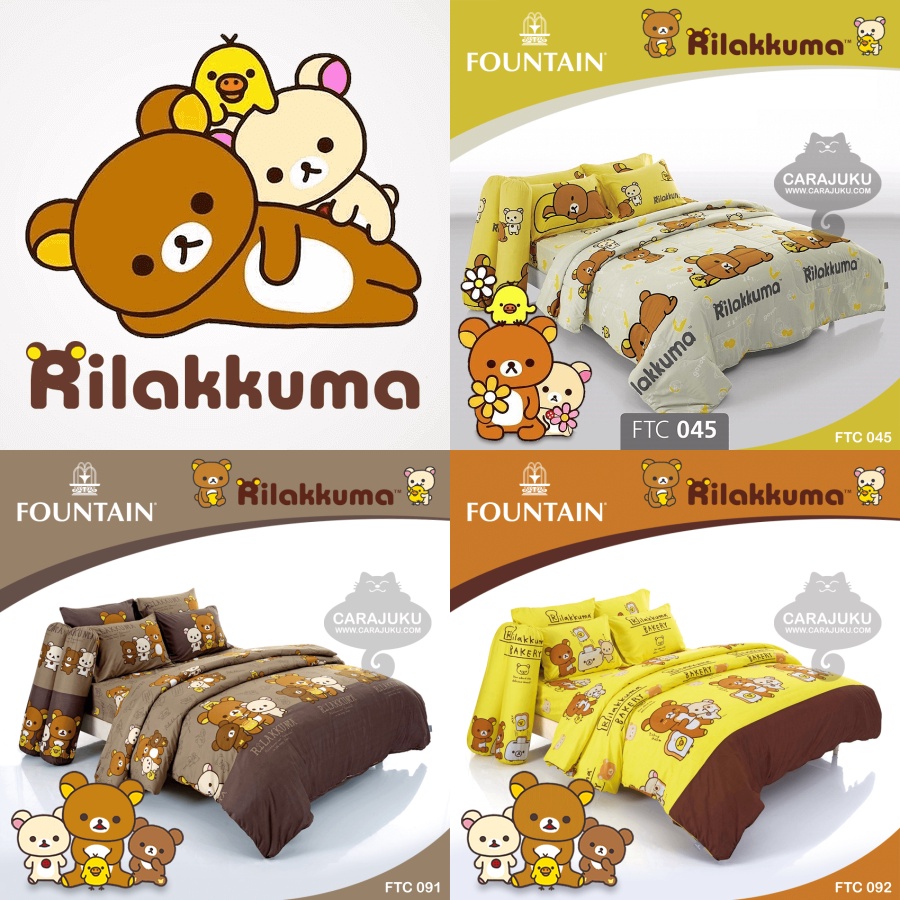 9-ลาย-fountain-ชุดผ้าปูที่นอน-ริลัคคุมะ-rilakkuma-total-ฟาวเท่น-ชุดเครื่องนอน-ผ้าปู-ผ้าปูเตียง-ผ้านวม-หมีคุมะ-kuma