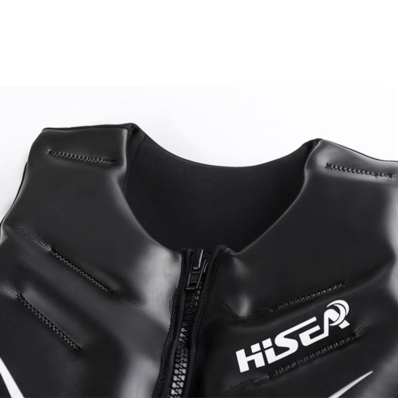 hisea-profession-neoprene-men-women-life-vests-หนังผู้ใหญ่กีฬาทางน้ำกลางแจ้งเสื้อชูชีพท่องลอยว่ายน้ำสีดำ