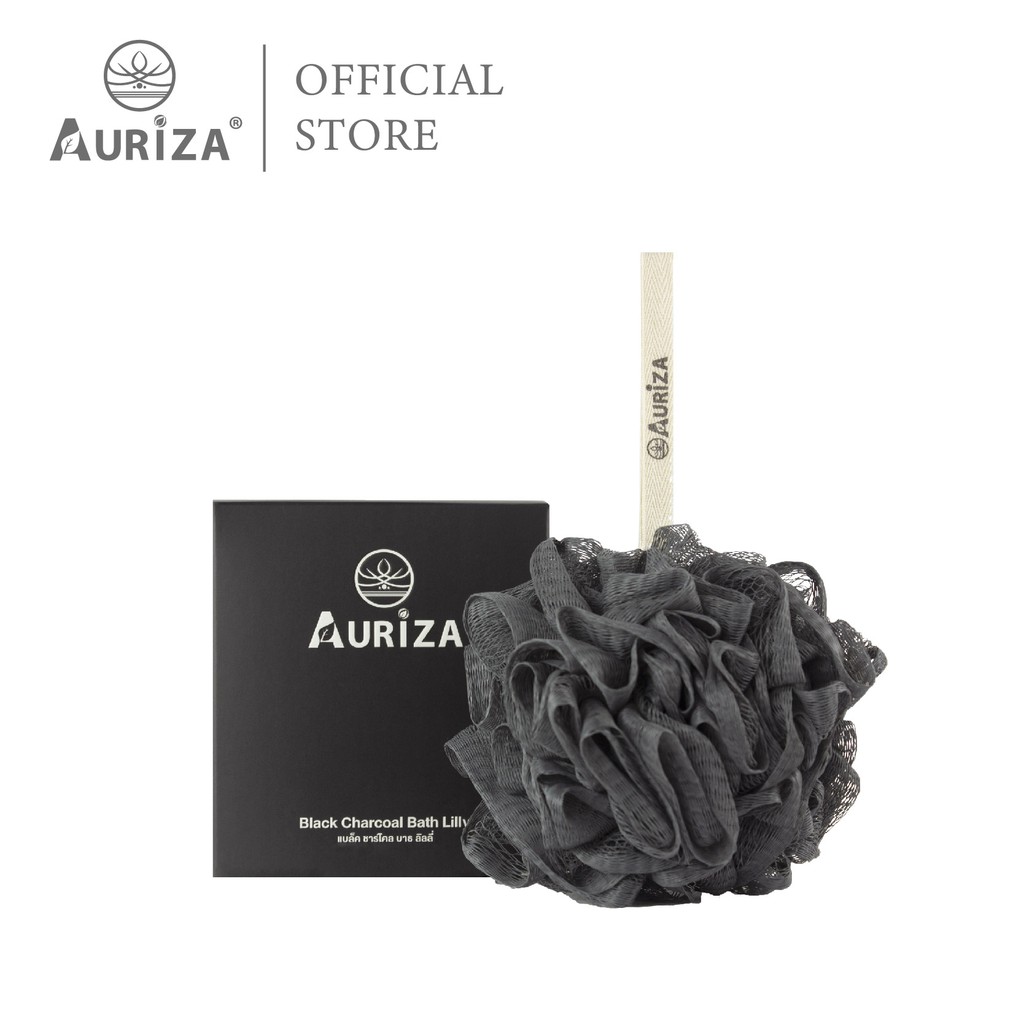ภาพหน้าปกสินค้าAuriza Black Charcoal Bath Lilly ใยขัดผิวสำหรับอาบน้ำ จากร้าน aurizashop บน Shopee