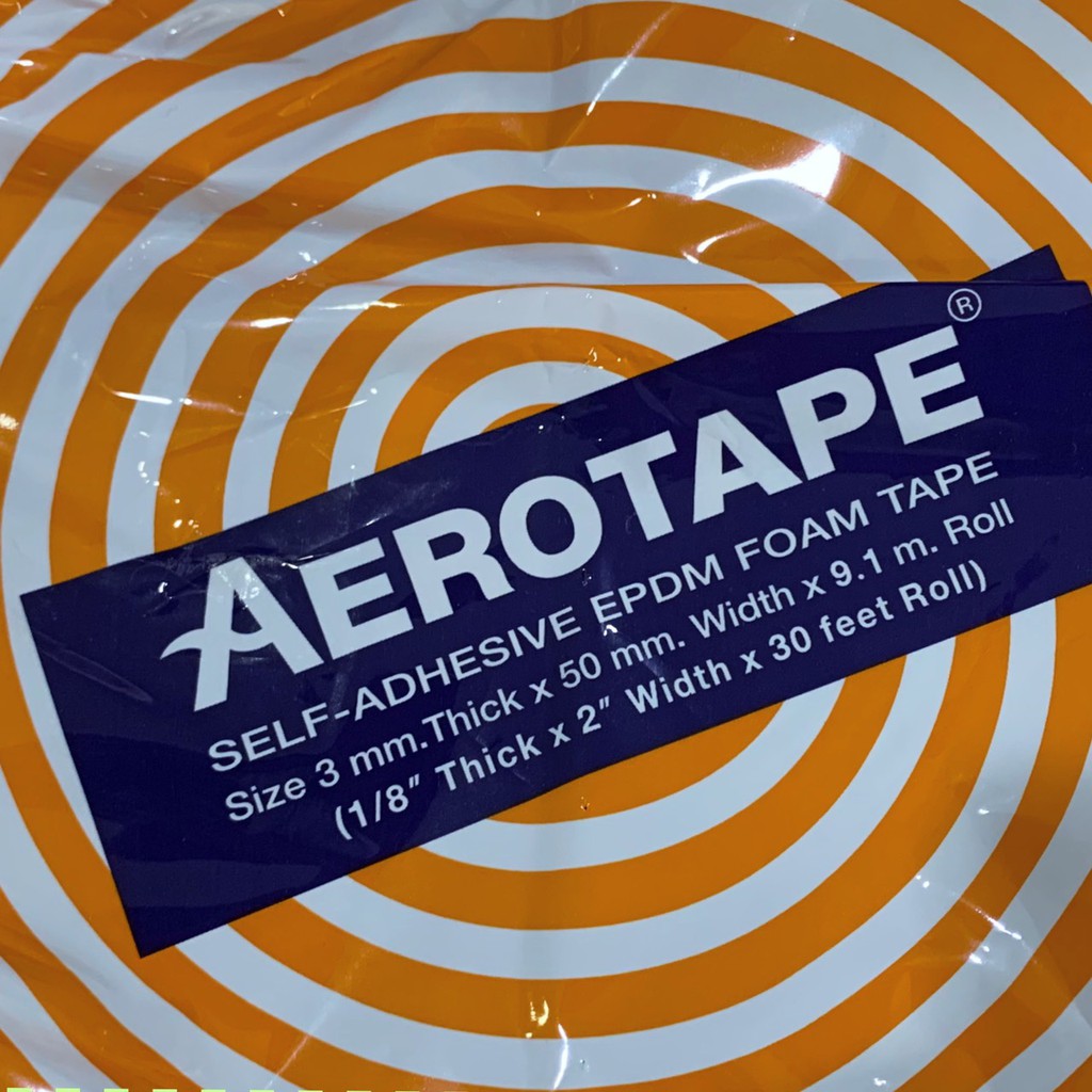 แอโร่เทป-aerotape-ฉนวนกันกระแทก-เทปกันกระแทก-aero-tape-เทปหุ้มท่อแอร์-แอโรเทป-ยาว-30-ฟุต