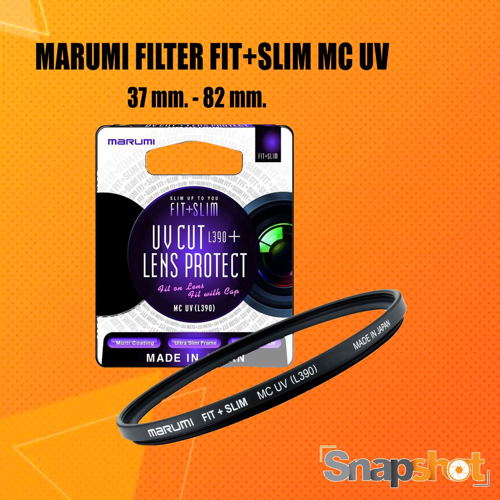 รูปภาพสินค้าแรกของMARUMI FILTER FIT+SLIM MC UV (ขนาด 37 mm. - 82 mm.)