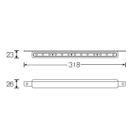 ไฟส่องป้ายยาว-led-24-v-ไฟส่องป้ายทะเบียนรถ-รถทัวร์-รถบัส-รถกระบะ-รถตู้-วัสดุเกรด