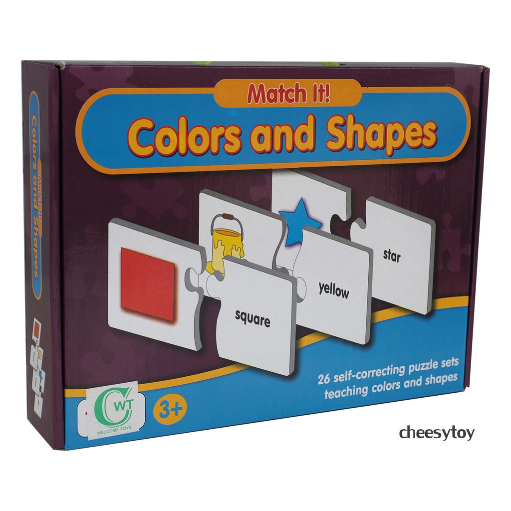 เกมจับคู่สีและรูปร่าง Mathc it Colors & Shapes | Shopee Thailand