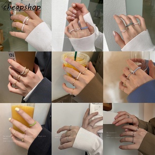 IFYOU ชุดแหวนลูกปัดไข่มุก รูปผีเสื้อ สไตล์เกาหลีวินเทจ สีเงิน เครื่องประดับ สําหรับผู้หญิง