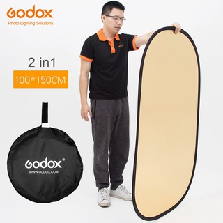 Godox 2in1 100x150cm Portable Oval Multi-Disc Collapsible Photography Reflector