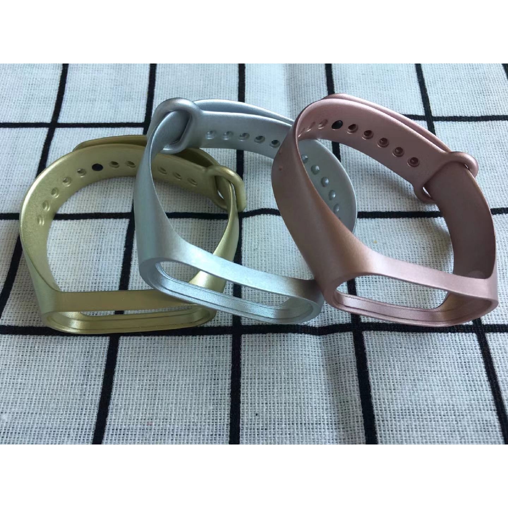 สายรัดข้อมือมันวาวสำหรับ-xiaomi-mi-band-3-miband-3-4-5-6-สายรัดซิลิโคน