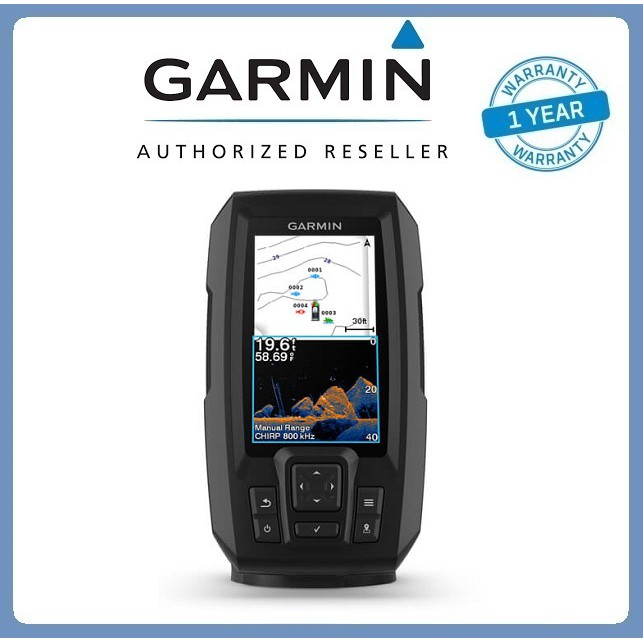 เครื่องหาปลา-gps-ยี่ห้อ-garmin-striker-vivid-4cv-พร้อมหัว-transducer-เมนูอังกฤษ