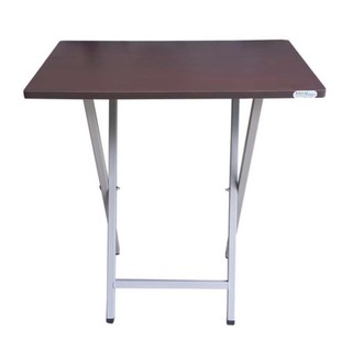 KK_Shop โต๊ะพับเอนกประสงค์ รุ่น Side Table โครงขาเหล็กสีเทา+ท้อปไม้เมลามีน