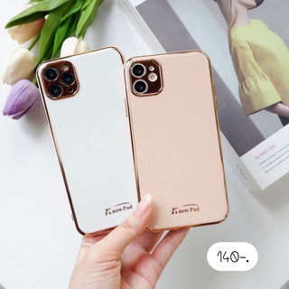 ‼️แนะนำ‼️เรียบ หรู ดูแพง✨พร้อมส่งทุกรุ่น!! 🌷เคสชมพูเงา Know pad / เคสขาวเงา Know pad