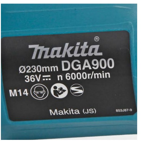 makita-เครื่องเจียรไร้สาย-9-36v-18vx2-รุ่น-dga900z-รวมแบต-bl1830b-แท่นชาร์จ-dc18rc