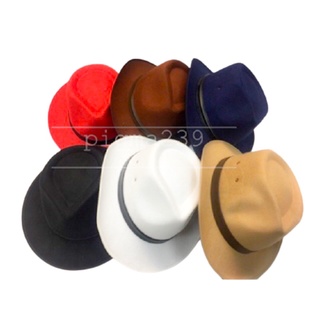 ราคาหมวกปานามาสักหราดทรงสวยหมวกกำนันหมวกวินเทจหมวกใส่เทห์กันแดดดีใส่เป็นพรอบเทห์งานอย่างดี