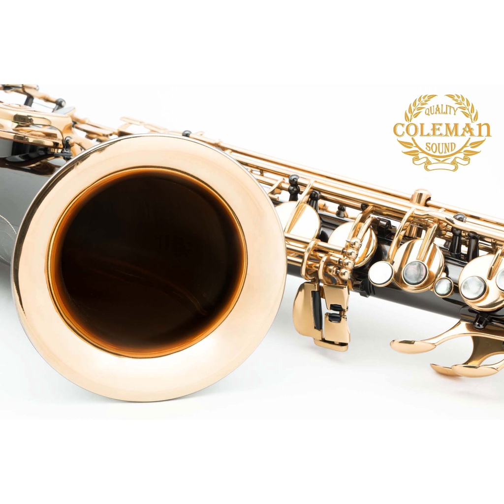 แซกโซโฟน-saxophone-tenor-coleman-cl-337t-black-nickel-gold-bell