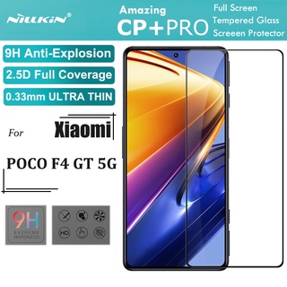 Nillkin กระจกนิรภัยกันรอยหน้าจอ 9H 0.33 มม. 2.5D 9H สําหรับ Xiaomi POCO F4 GT 5G