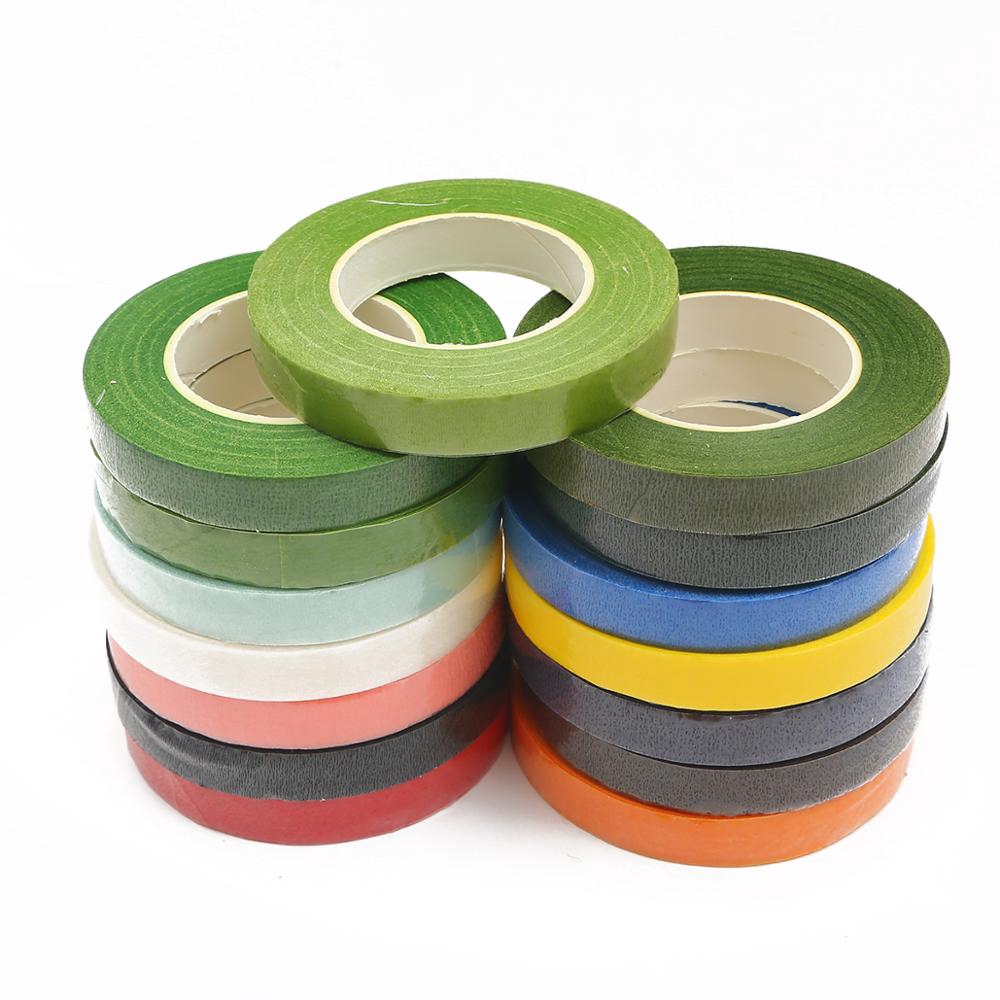30-หลา-12-มม-ดอกไม้ประดิษฐ์-สเต็มเทป-เทปกาวในตัว-สีเขียว-กระดาษ-เทป-diy-ดอกไม้-งานฝีมือ-ตกแต่ง-ดอกไม้-สเต็ม-ห่อ-อุปกรณ์