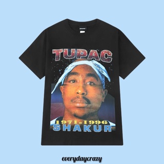 (8493) เสื้อยืดสีดำ เสื้อยืดแร็ปเปอร์ ลาย ทูพัค ชาเคอร์ TUPAC SHAKUR ผ้าคอตตอน 100%