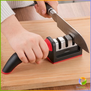 Smileshop ที่ลับมีด อุปกรณ์ลับมีด หินลับมีด ลับได้ เครื่องลับมีด แท่นลับมีด / Knife sharpener